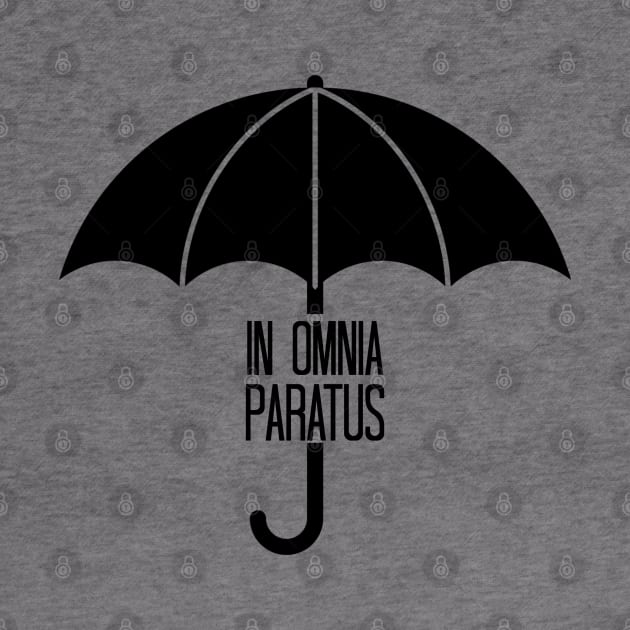 In Omnia Paratus Umbrella by Stars Hollow Mercantile